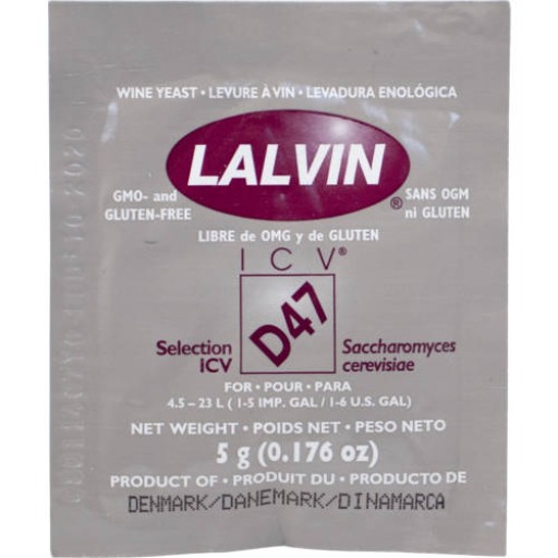 YEAST, LALVIN D-47 